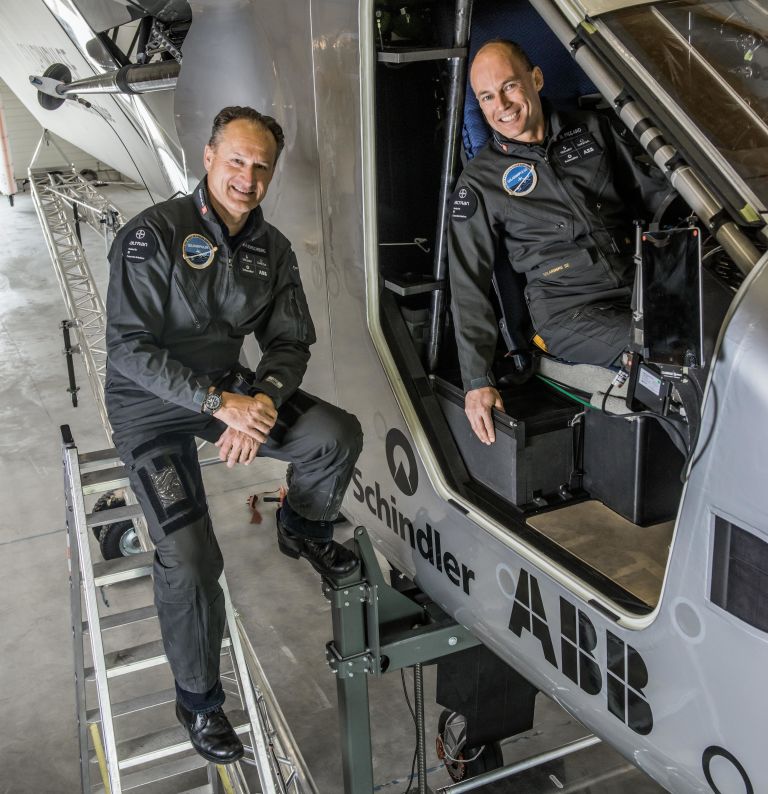Bertrand Piccard en André Borschberg