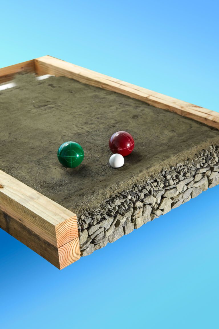How to Build a Backyard Bocce Ball Court How to Build a Backyard Bocce Ball Court - Install the border