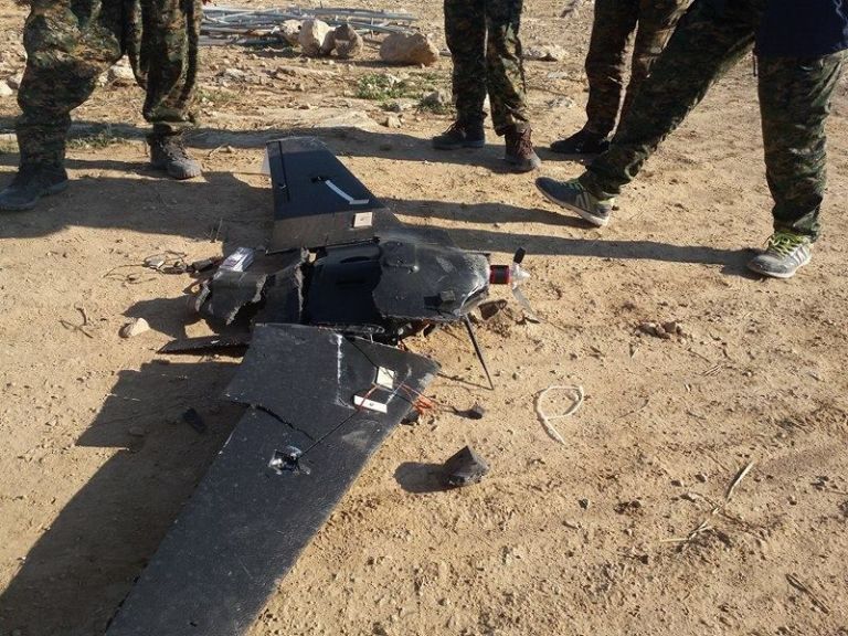 Behold the dawn on Trojan Horse drones. (Photo from Friends of YPG YPJ)
