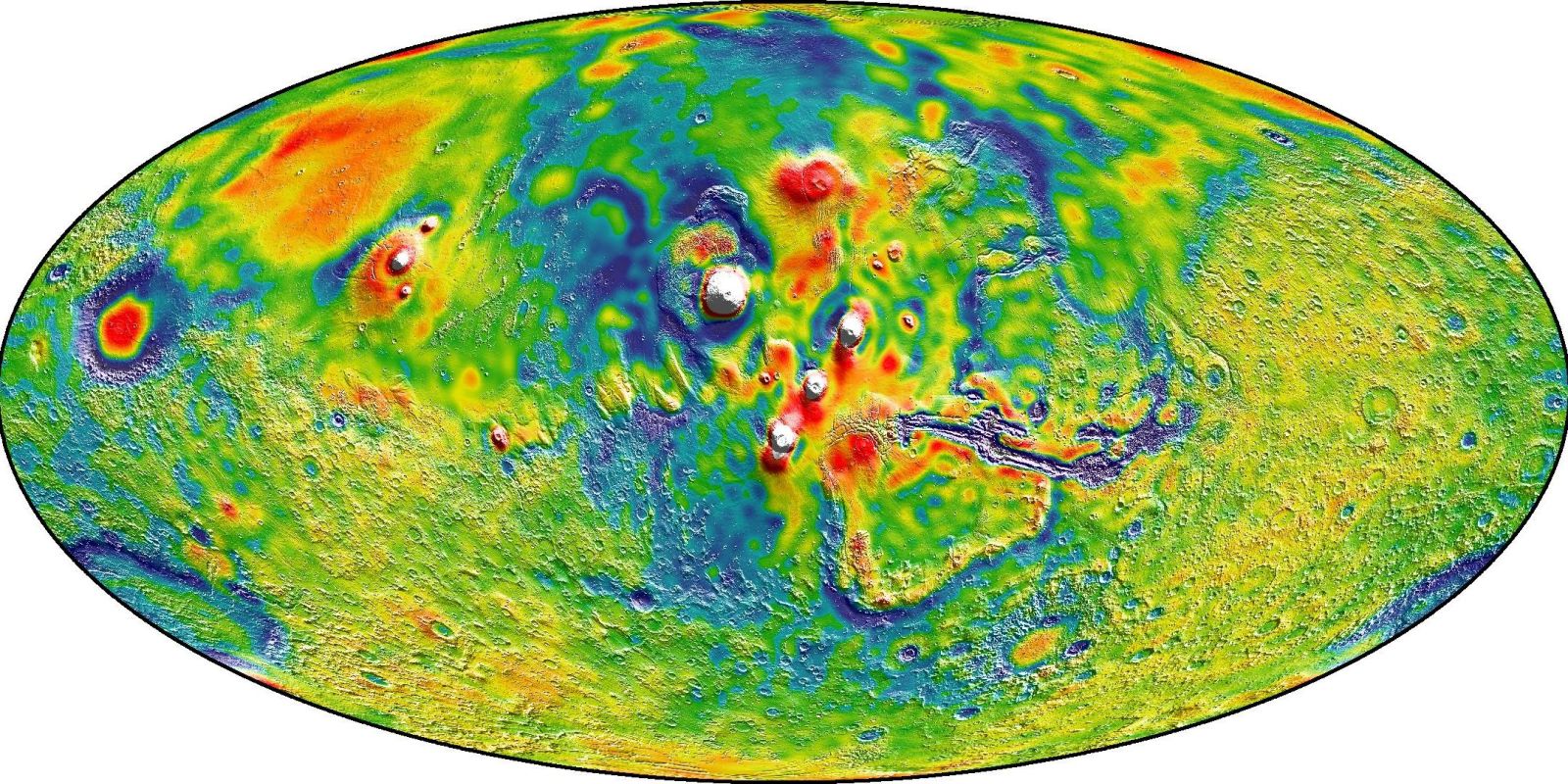 New Map of Mars' Gravity Reveals Its Molten Outer Core