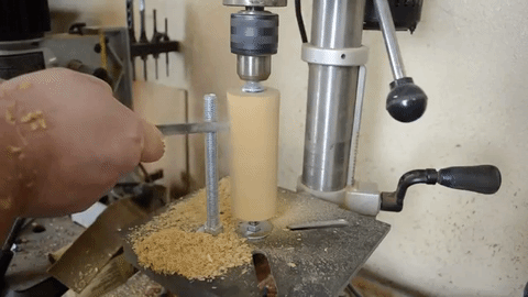 How to Turn Your Drill Press Into a Vertical Woodworking Lathe
