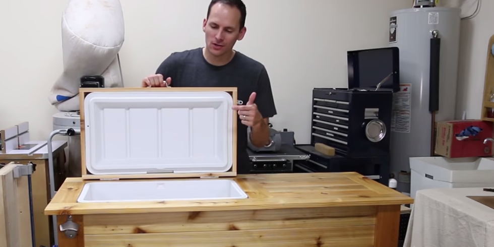 Build This Patio Cooler And Grill Cart For Summer Entertaining Cooler Container