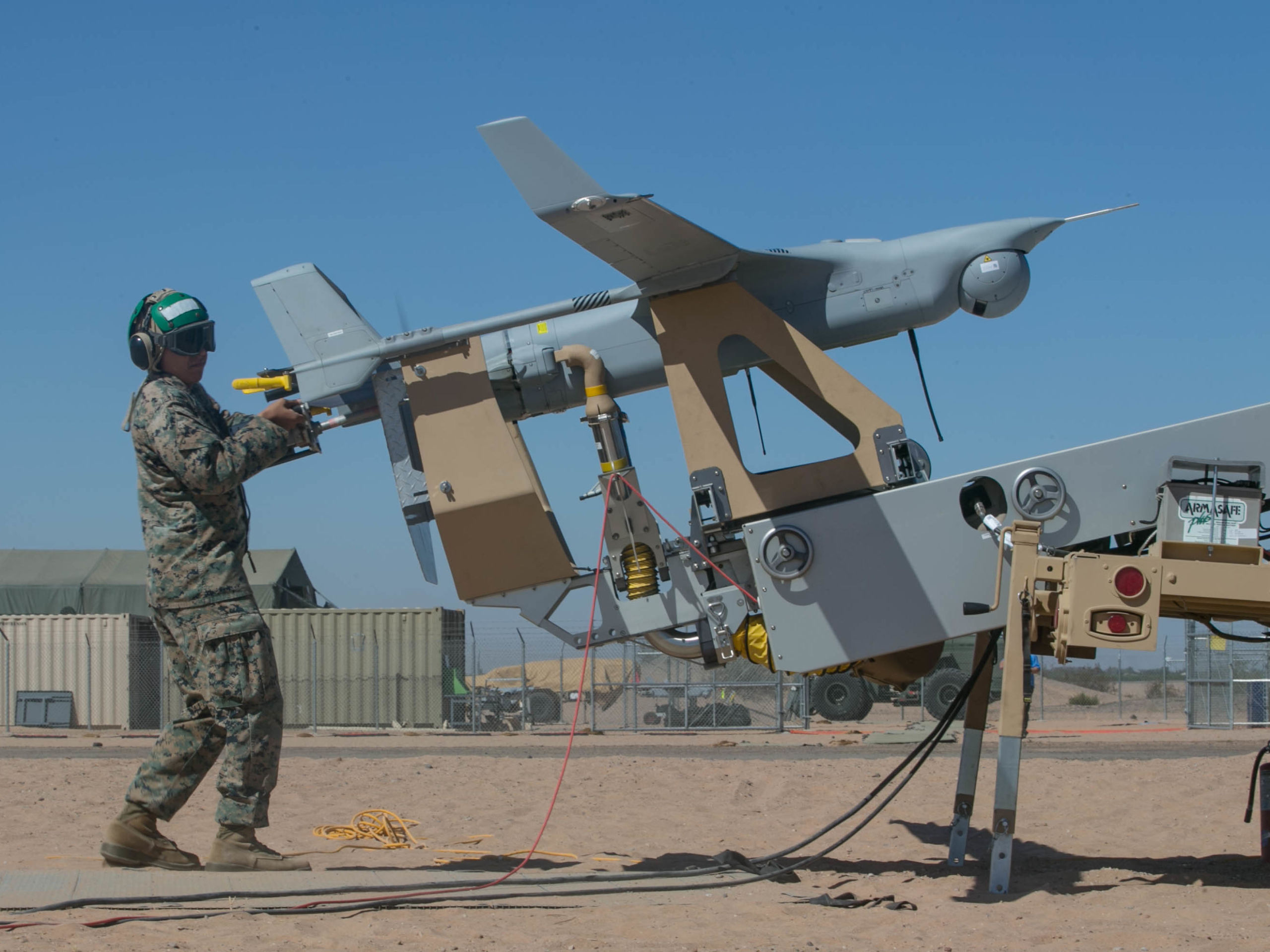 Watch the Marines Snag a $4 Million Drone with a Bungee Cord