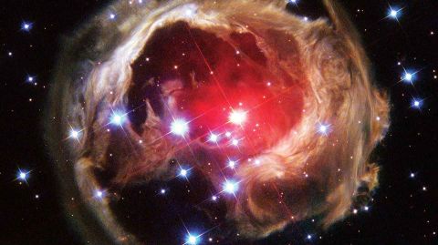 A red nova explosion. Space Telescope Science Institute